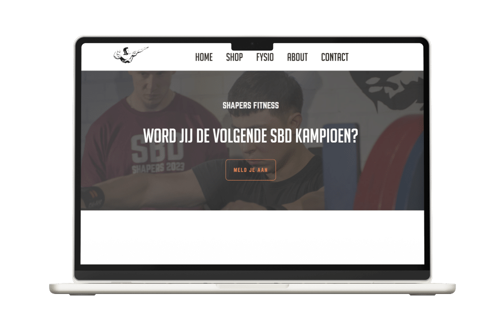Website van Shapers Urk